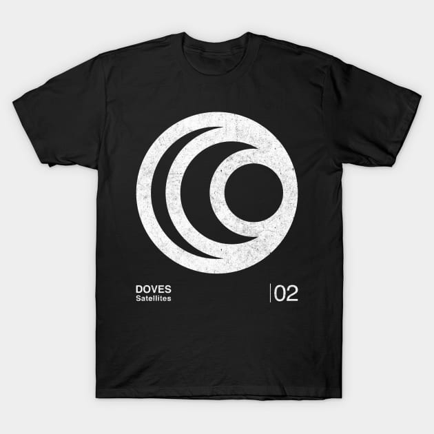 Satellites / Minimalist Graphic Design Fan Artwork T-Shirt by saudade